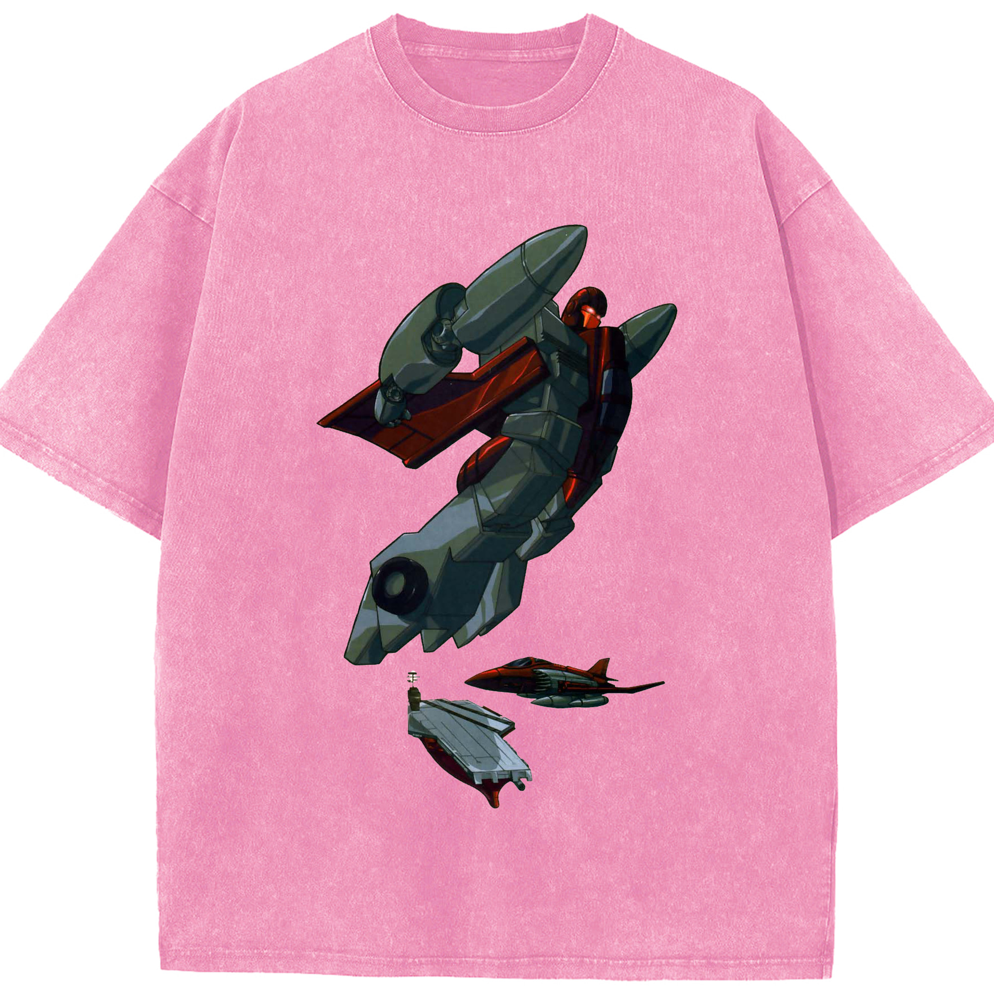 （画像用）  綿100% ヴィンテージ風 半袖Tシャツ（フロントプリント）
